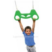 Trapecio + anillas de plástico verde. Durlang