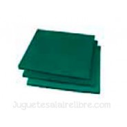 Losas de caucho verde 50x50x2, 5cm. Durlang